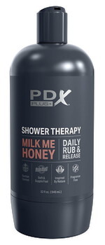 Masturbator Shower Therapy Milk Me Honey med avtagbar sugefot